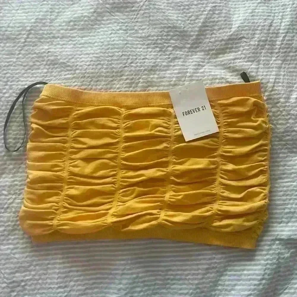 Forever 21 gold/yellow tube top brand new! Size medium/large